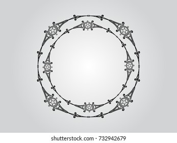 Decoration round.