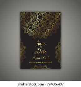 Decoration save the date invitation design