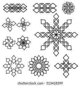 Decoration. Set of abstract elements.