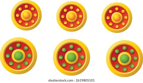 Decoration Set Vector Use For Birthday, Anniversary , Celebration ,festival , Poster 