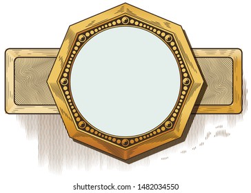 Decoration shield. Coat of arms. 