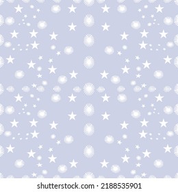 The decoration of snowflakes and stars on pastel color,celebration background
