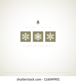 Decoration snowflakes winter background. Vector illustration.