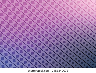 Decoration square line purple pattern background. vector illustration.