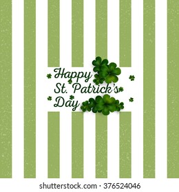 Decoration for St Patricks day. Vector design greetings card or poster.