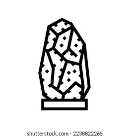 decoration table lamp line icon vector. decoration table lamp sign. isolated contour symbol black illustration