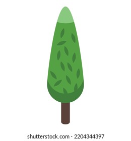 Decoration tree icon. Isometric of decoration tree vector icon for web design isolated on white background