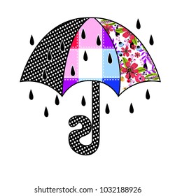 decoration umbrella under rain