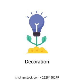 Decoration vector Flat  Icons. Simple stock illustration