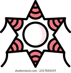 decoration Vector illustration on a transparent background. Premium quality symmbols. Line Color vector icons for concept and graphic design.
