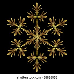 Decoration wallpaper. Snowflake. Vector.