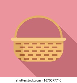 Decoration wicker icon. Flat illustration of decoration wicker vector icon for web design