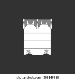 decoration window curtains sketch
