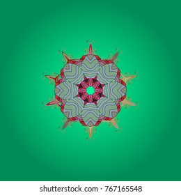 Decoration winter snow icons. Vector christmas abstract colorful background with falling snowflake. Snowflakes Vector illustration.