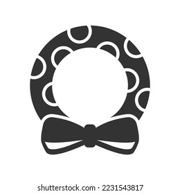Icono de correa de decoración, gráficos vectoriales