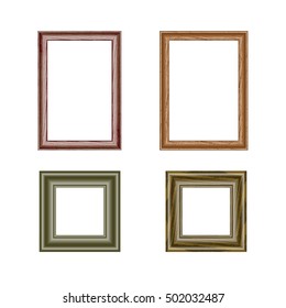 decoration for your portraits and drawings
Set of four rectangular frames. different sizes and patterns. isolate on a light background, it is easy to cut to your design.
