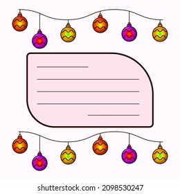 Decorations ball cristmas vector design templates on white background