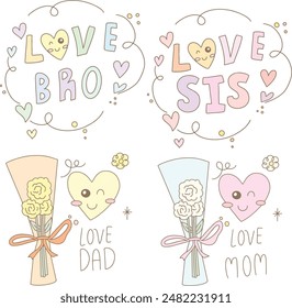 Decorations for different days , text