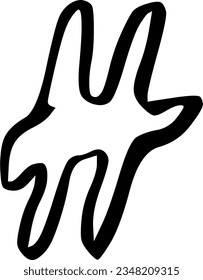 Decorations element simple shapes doodle 