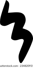 Dekorationselement, einfache Formen doodell 