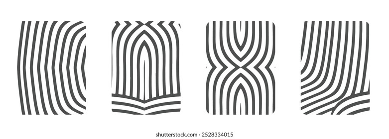 Decorações definir padrão de linha ilustração de vetor padrão geométrico, padrão contínuo, plano de fundo de padrão abstrato simples design home family