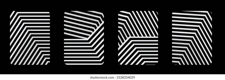 Decorations set line pattern vector ilustration geometric-pattern, seamless-pattern, abstract-pattern background simple design home family