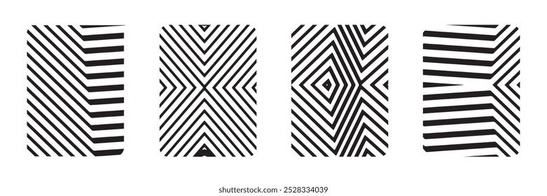 Decorations set line pattern vector ilustration geometric-pattern, seamless-pattern, abstract-pattern background simple design home family