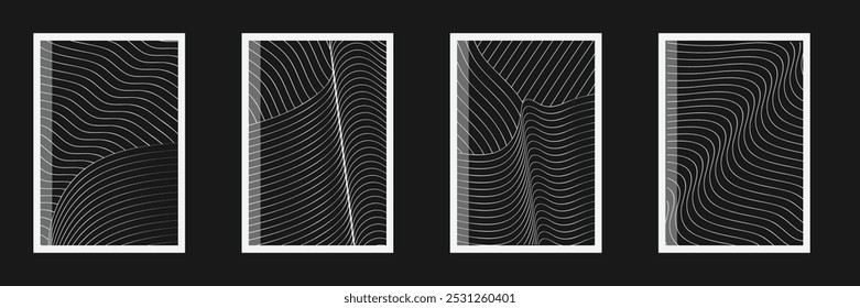 Decorações definir padrão de linha ilustração de vetor padrão geométrico, padrão contínuo, plano de fundo de padrão abstrato simples design home family