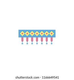 decorations toran icon. Element of diwali holiday icon for mobile concept and web apps. Colored decorations toran icon can be used for web and mobile