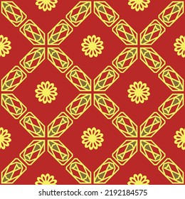 Decorativ seamless pattern with geometric shapes. The ornament. Abstract texture designs can be used for backgrounds, motifs, textile, wallpapers, fabrics, gift wrapping, templates. Vector.