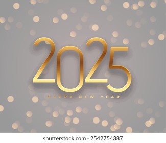 Fondo decorativo de año nuevo 2025 para el Vector de publicaciones en redes sociales