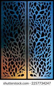 Decorative 3 Screen Pattern with backdrop vector abstract brush stroke gradient blended design