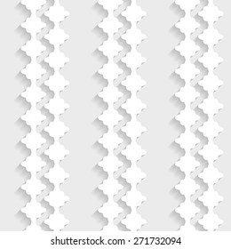 decorative 3d seamless paper pattern