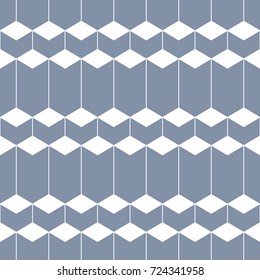 Decorative 3d tile seamless vector pattern