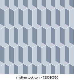 Decorative 3d tile seamless vector pattern