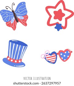Decorative of 4th July Vector Illustration | Happy Independence Day