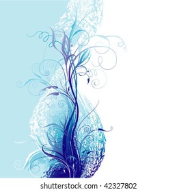 decorative abstract background in blue colors