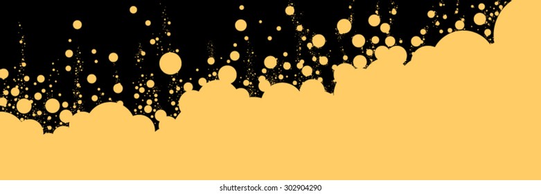 Decorative abstract background circles waves water bubbles