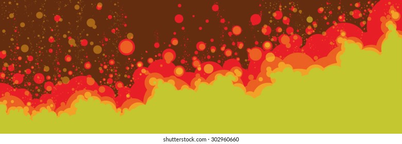 Decorative abstract background circles waves water bubbles underwater