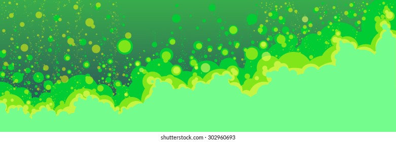 Decorative abstract background circles waves water bubbles underwater