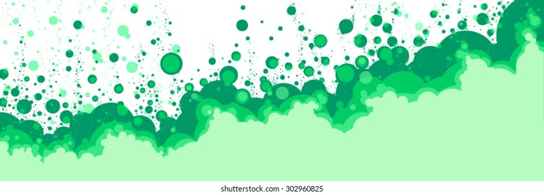 Decorative abstract background circles waves water bubbles underwater