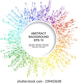 Decorative abstract background with circular element