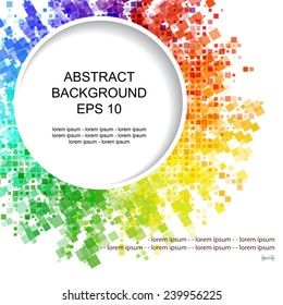 Decorative abstract background with circular element