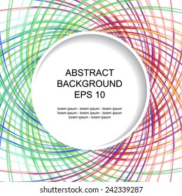 Decorative abstract background with circular element