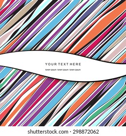 Decorative abstract background with diagonal stripes