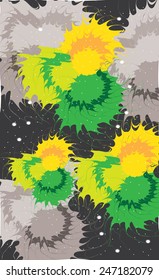 decorative abstract background with fluffy circles