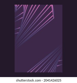 decorative abstract background in the form of glowing lines in the nebula. Perfect for packaging, postcards, prints, desktop. Purple and pink colors. EPS10