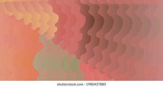 Decorative abstract background. Gradient curly cover. Vector illustration