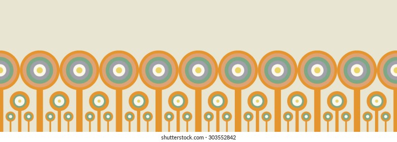 Decorative abstract background lines and circles