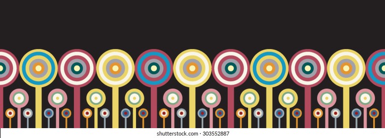 Decorative abstract background lines and circles